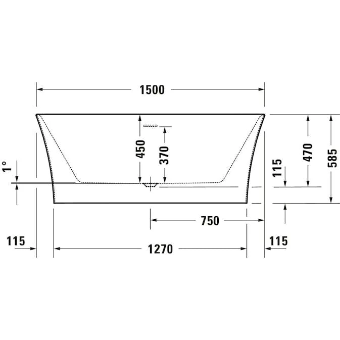 Badkar Duravit Senja För Långsida Mot Vägg 7 Badkar Duravit Senja För Långsida Mot Vägg - Bild 5