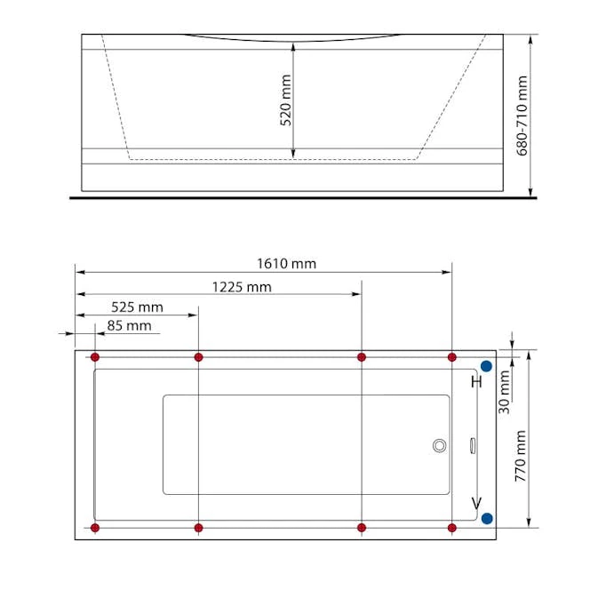 Bubbelbadkar Neptun Azurit Singel Komfort 5 Bubbelbadkar Neptun Azurit Singel Komfort - Bild 3