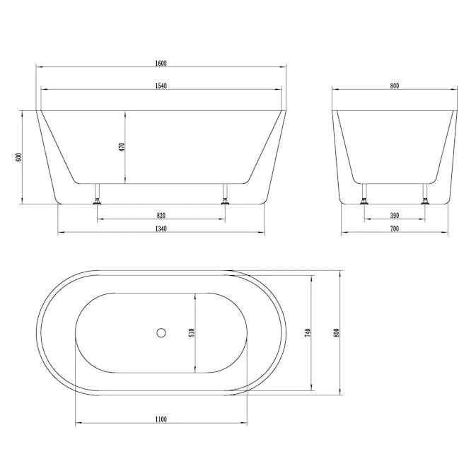 Badkar Bathlife Lugn 1600 4 Badkar Bathlife Lugn 1600 - Bild 2