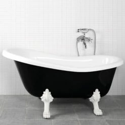 Badkar Westerbergs Victoria Svart/Vit