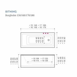 Badkar Swebad Borgholm Standard -golvshop Försäljningsbutik borgholm 150160170180 ritning ecb67c15 d8e4 4eeb ad8d 11f35115c460