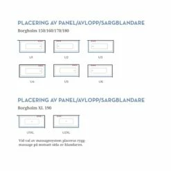 Badkar Swebad Borgholm XL -golvshop Försäljningsbutik borgholm 150160170180xl 190 placering 238e3e6e 1a74 4143 bc18 8d4a0baa7761