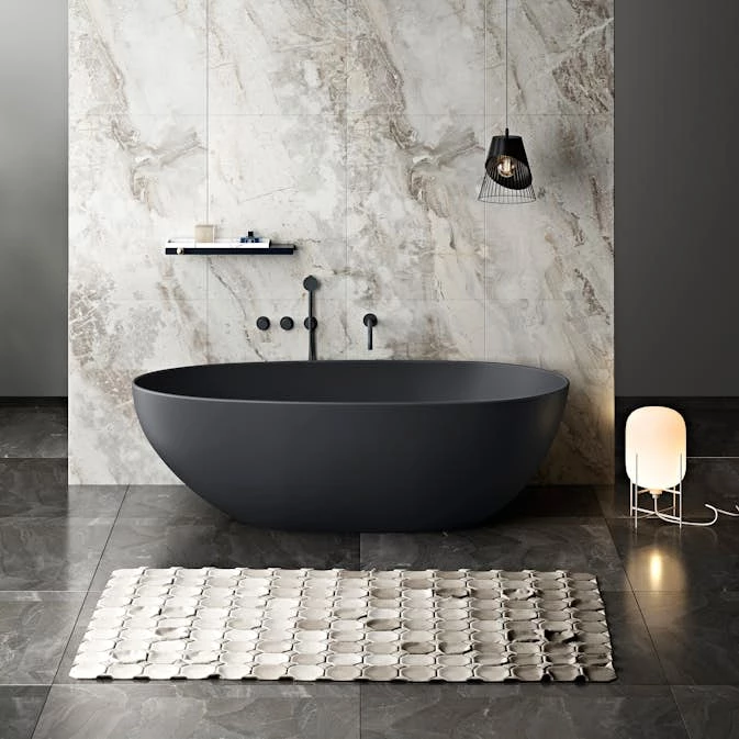 Badkar Bathlife Klok Svart 3 Badkar Bathlife Klok Svart