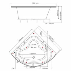 Bubbelbadkar Neptun Diamant Singel Komfort -golvshop Försäljningsbutik diamant singel ritning 76d7b273 e329 4132 8bf1 3cbd10c5a3bb