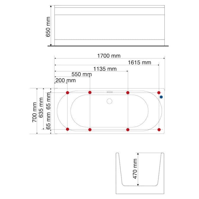 Badkar Neptun Dolomit 5 Badkar Neptun Dolomit - Bild 3