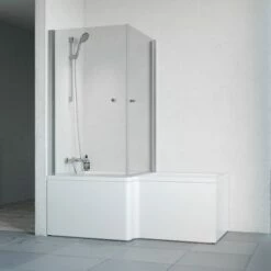 Badkar Macro Design Divine Med Badkarsvägg Spirit Hörna