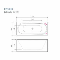 Bubbelbadkar Swebad Falsterbo XL -golvshop Försäljningsbutik falsterbo xl 180 ritning 97bc0e8b 2263 4f0a b573 6da88f0898a6