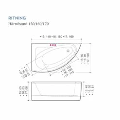 Bubbelbadkar Swebad Härnösand -golvshop Försäljningsbutik harnosand 150160170 ritning 3ff480c9 5ed2 4019 bb53 61467bb6f392
