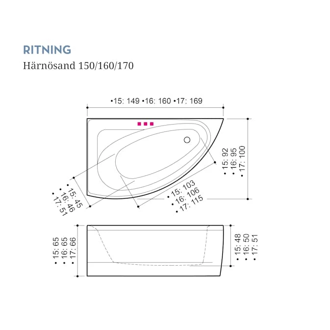 Badkar Swebad Härnösand 7 Badkar Swebad Härnösand - Bild 5