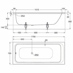 Inbyggnadsbadkar Gustavsberg 1700 Kombi -golvshop Försäljningsbutik inbyggnadsbadkar gustavsberg 1700 kombi ea12a4e8 37d0 4cef a465 08774178f20e