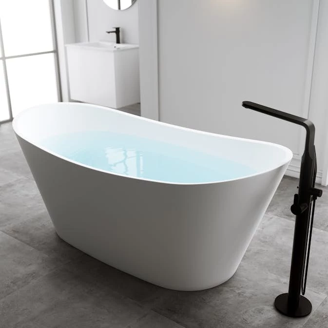 Badkar Bathlife Relax Fristående Matt Vit 7 Badkar Bathlife Relax Fristående Matt Vit - Bild 5