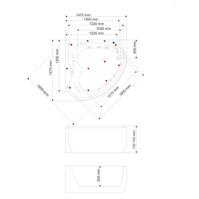 Badkar Neptun Tanzanit 5 Badkar Neptun Tanzanit - Bild 3