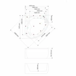 Bubbelbadkar Neptun Tanzanit Komfort -golvshop Försäljningsbutik tanzanit ritning d5d4f28d f3fc 4787 a7f1 40581bdf3153