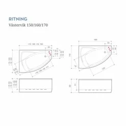 Badkar Swebad Västervik -golvshop Försäljningsbutik vastervik 150160170 ritningar e6b96008 1d3f 443a ba09 514cd7fe32d9